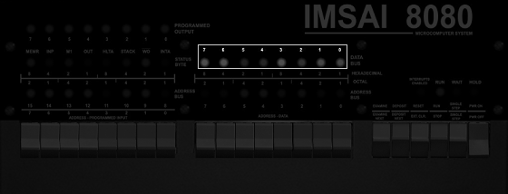 IMSAI data leds