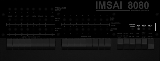 IMSAI address leds