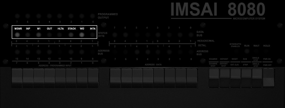 IMSAI status leds